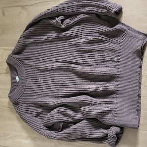 Brown knit sweater